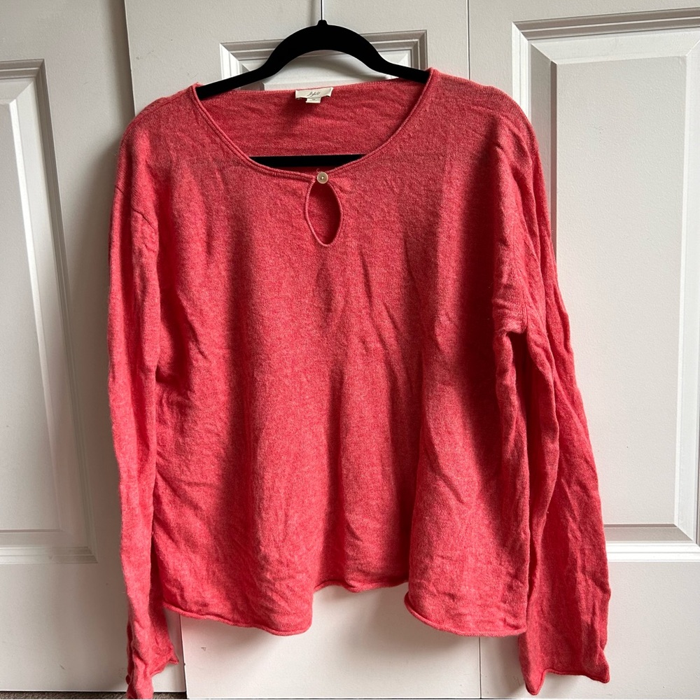 PINK CASHMERE J JILL SWEATER- M